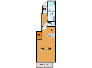 グロリアスカーサ本町の物件間取画像